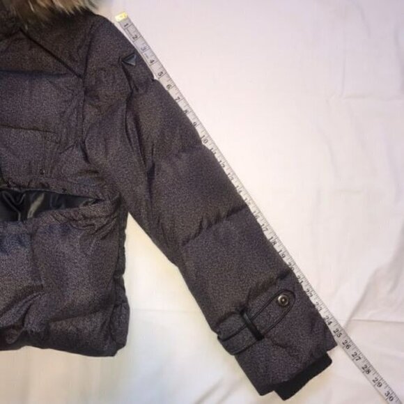 Timeless Winter Chic M-COLLECTION Fur Hooded Puffer Coat Elegant - Picture 9 of 12